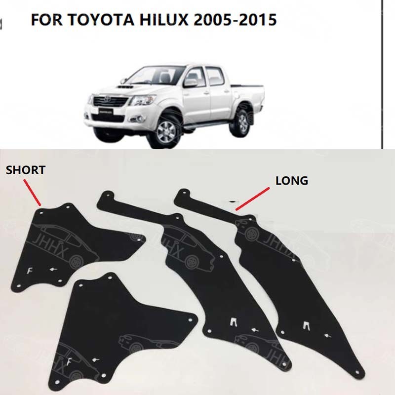 4 Cái / 1 Bộ FORTUNER FORTUNER / Runner 2005 2006-2015 Chắn Bùn Cao Su Mềm Fender