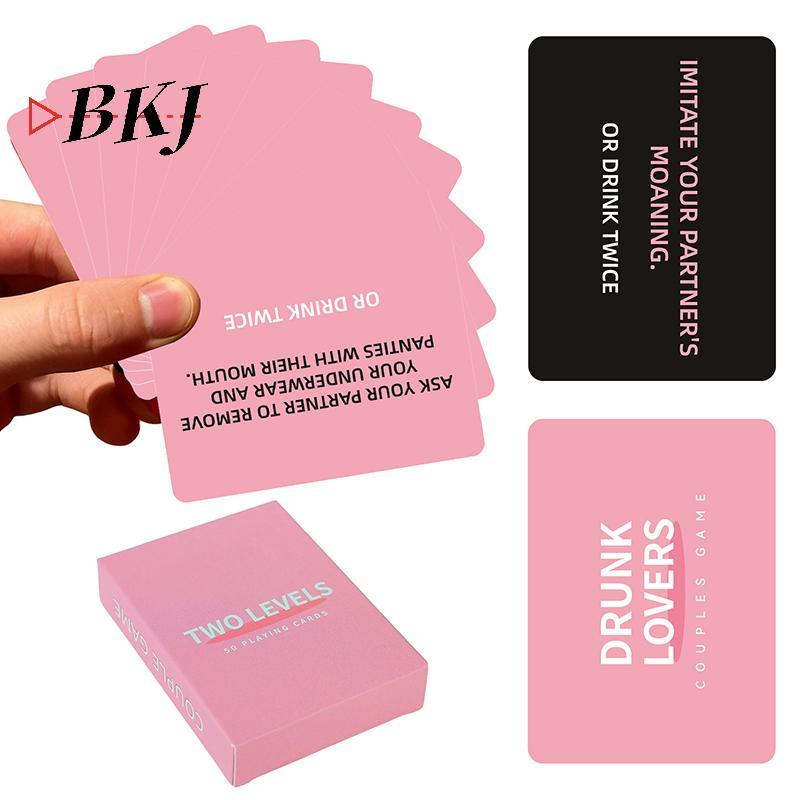 [KJ] Những người yêu say rượu - Trò chơi cặp đôi Trò chơi bài cho đêm hẹn hò, 50 thẻ trò chơi, Valen