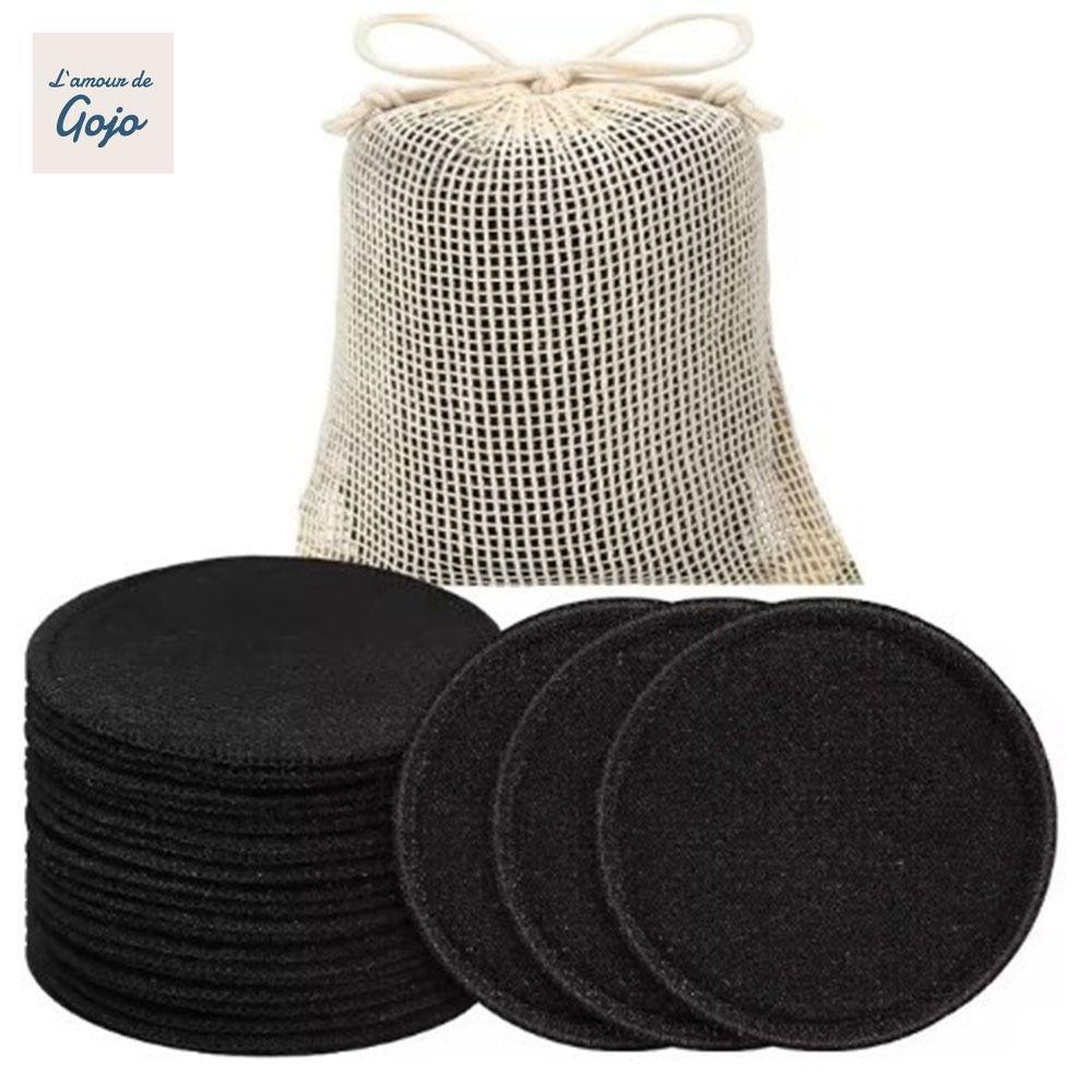 GOJO 12 Cái / gói Miếng tẩy trang, Miếng bông tre mềm có thể tái sử dụng, Vòng làm sạch có túi Làm s