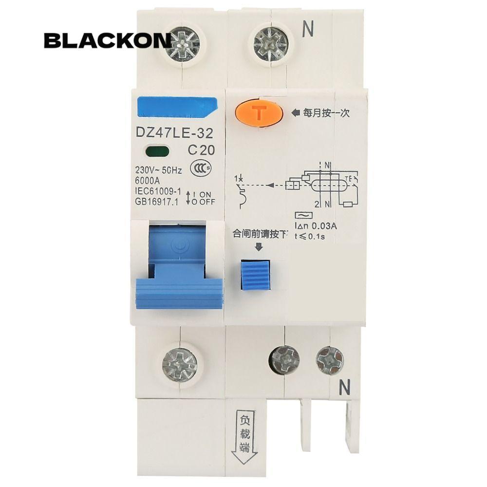 Bộ ngắt mạch BLACKON, Bộ ngắt mạch bảo vệ DZ47LE-32 1P + N, Bộ ngắt mạch rò rỉ RCCB 16A / 20A / 32A 