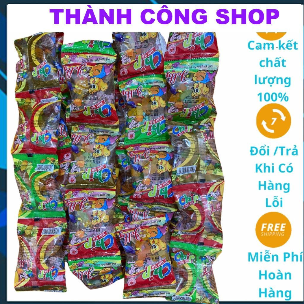 Kẹo chíp chíp Hải Hà dây 10 gói kẹo chíp chíp jelly hải hà 16gam/1 gói