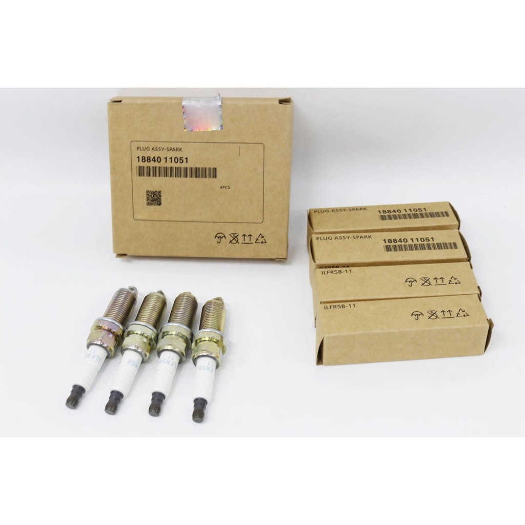 4 Cái Cho Hyundai Laser Iridium Bugi ILFR5B11 1884011051 18840-11051