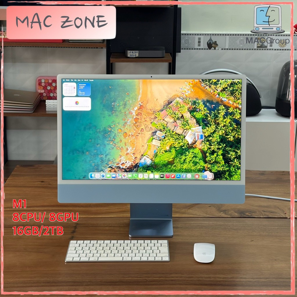 Máy tính ALL IN ONE - M1/ 8CPU/ 8GPU/ 16GB RAM/ 2TB SSD/ Đã qua sử dụng