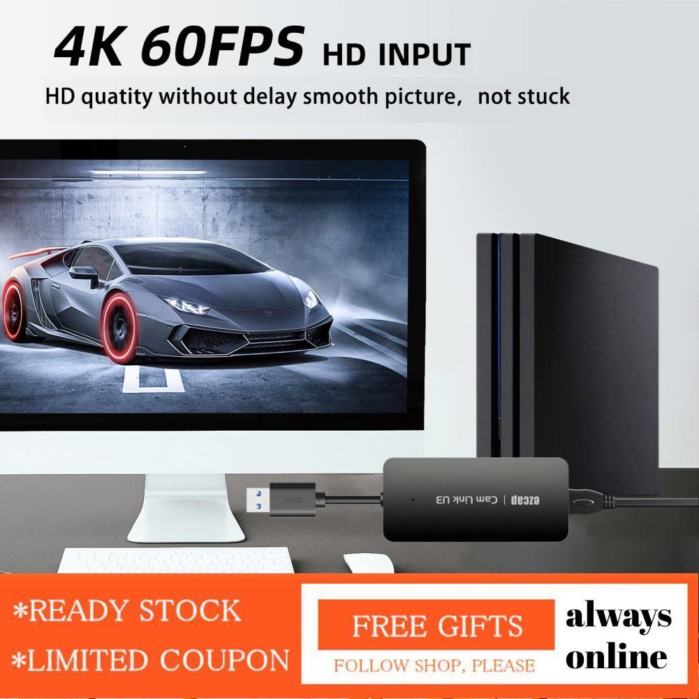 Alwaysonline Ezcap370 Gam Link U3 Hộp Bắt Video 4K HD IN 1080P USB3.2 Bộ Chuyển Đổi Âm Thanh Cắm Và 