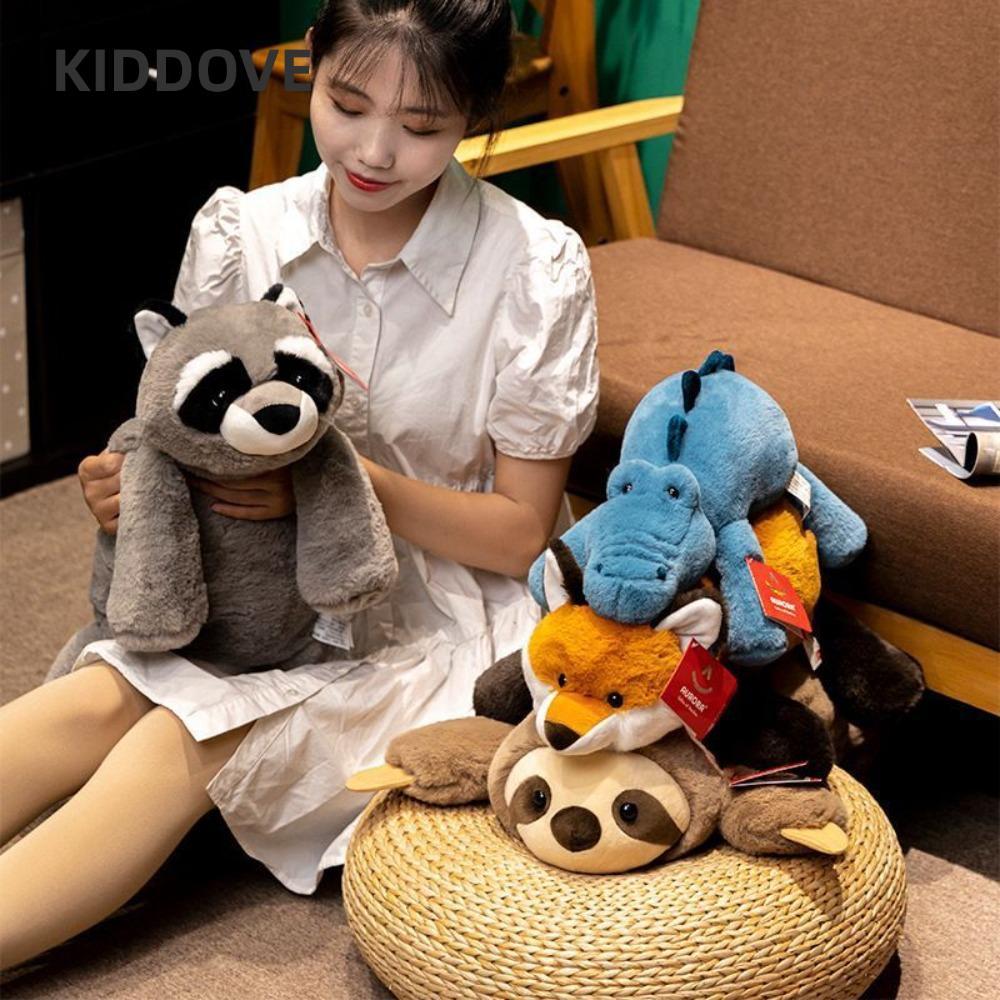 KIDDOVE Big Sloth Plush, Raccoon 45cm Plushie Thú nhồi bông, Quà tặng Sloth Lông Tơ Ném Gối Trẻ Em
