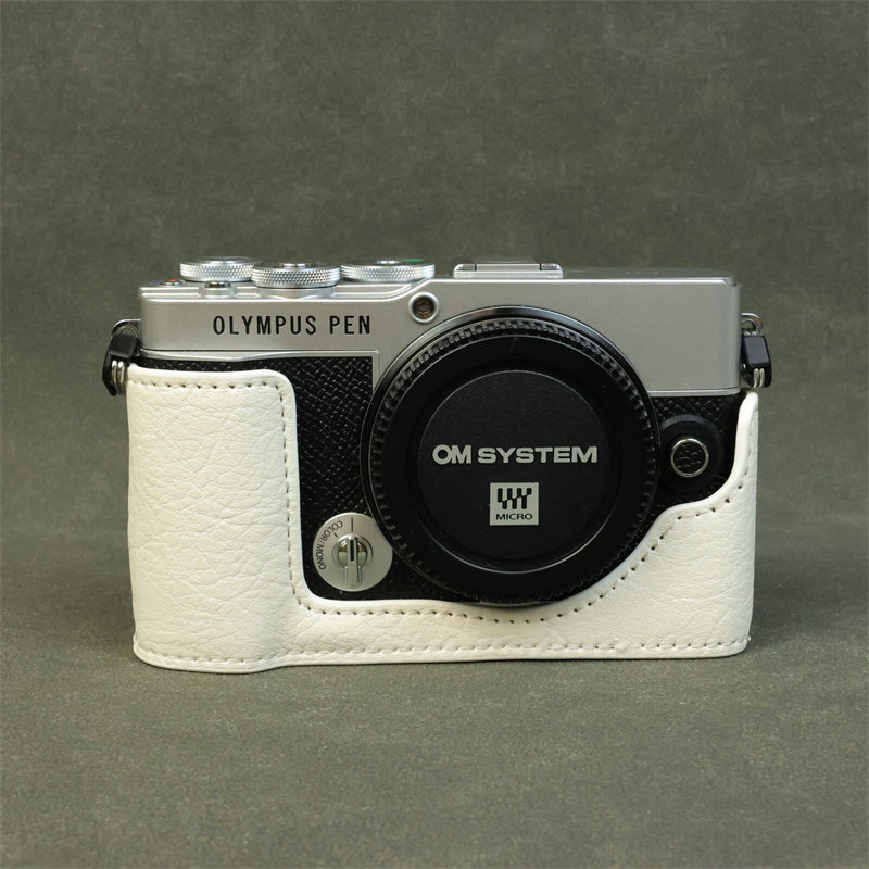 Thích hợp cho Olympus pen-EP7 Vỏ bảo vệ camera không gương lật ep7 Túi đựng máy ảnh Đế nửa hộp đựng