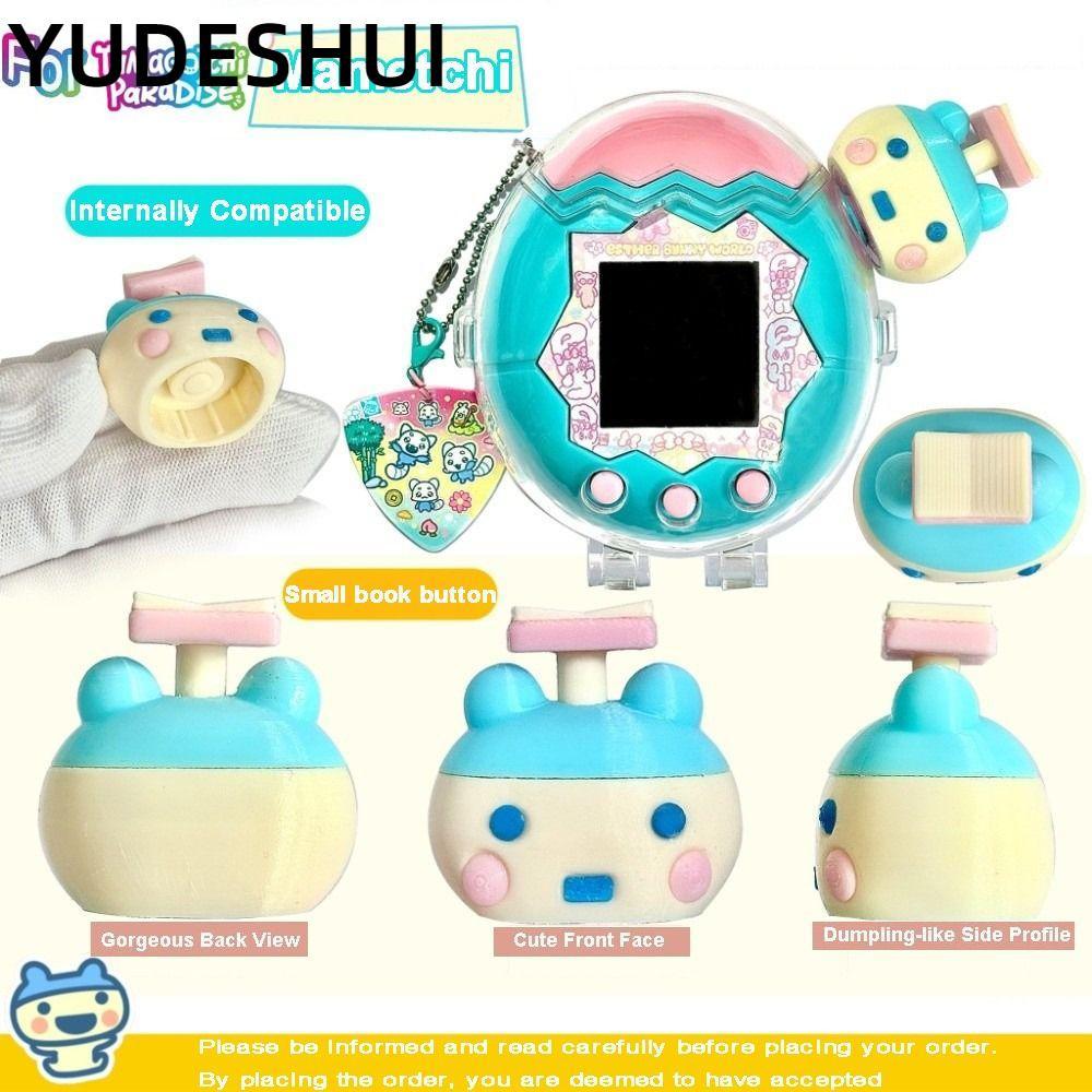 Vỏ nút YudhUI, Nắp núm trang trí DIY in hình, Máy không bao gồm Mametchi PETG Bảng điều khiển Núm Ca