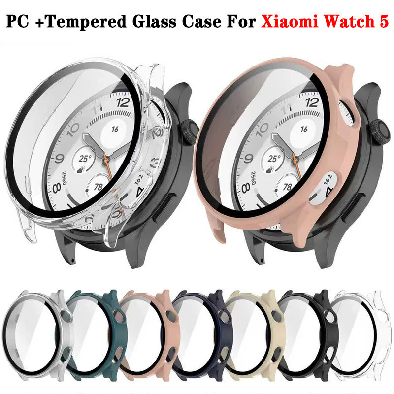 Ốp Bảo Vệ Cho Xiaomi Watch 5 Kính Cường Lực Bảo Vệ Cản Cho Mi Watch5 Vỏ PC Phim Tích Hợp Vỏ Đồng Hồ