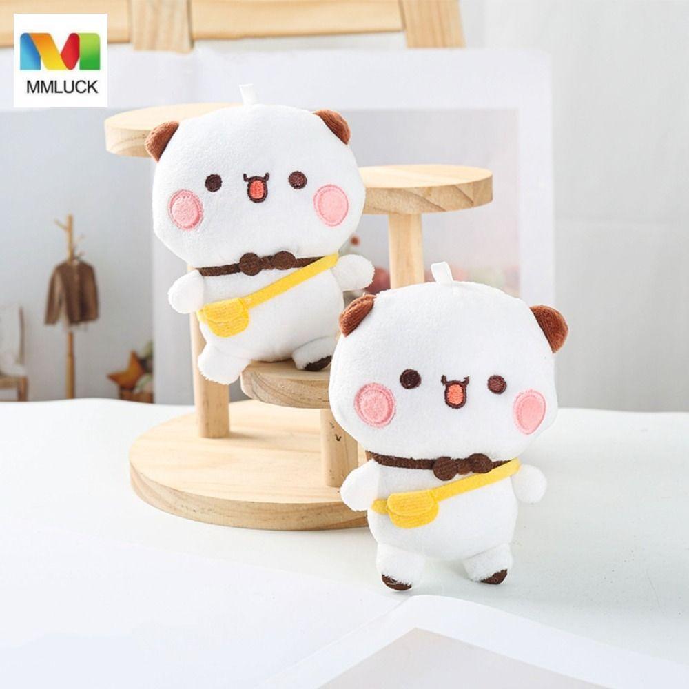 MMLUCK Bubu và Dudu Móc Khóa, Gấu Nâu Gấu Trúc Bubu Dudu Đồ Chơi Sang Trọng, Quà Tặng Sinh Nhật Lông