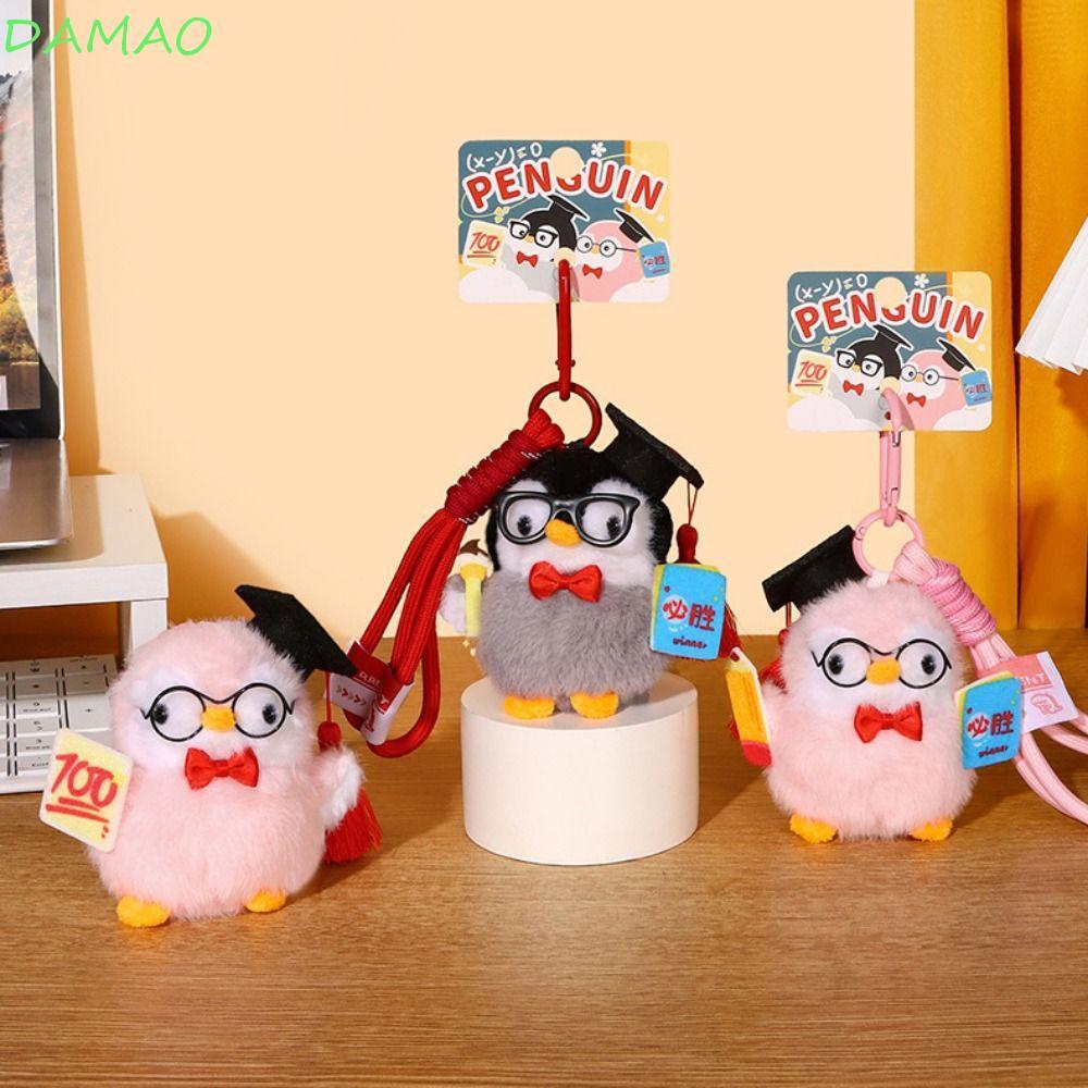 DAMAO Mini Penguin Plushie Doll, PP Cotton Lông Tơ Sang Trọng Penguin Móc Khóa, Bộ Sưu Tập Vui Nhộn 