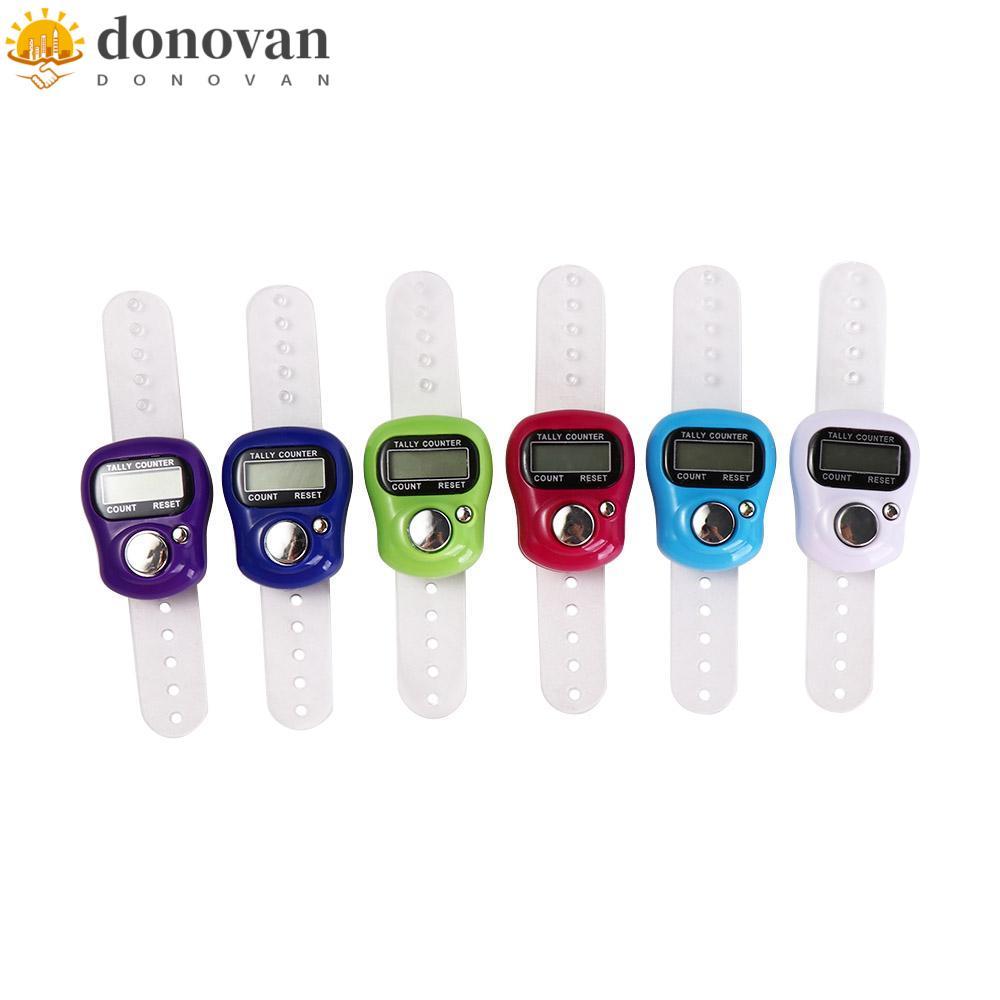 DONOVAN Đan Row Counter, Điện Tử Cầm Tay Vòng Tay Tally Counter, Màn Hình LCD Kỹ Thuật Số Mini Strok