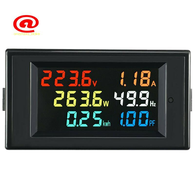 Màn hình AC 6 trong 1 D69-2058 Điện áp kỹ thuật số AC và hệ số tần số dòng điện Đồng hồ đo điện Màn 