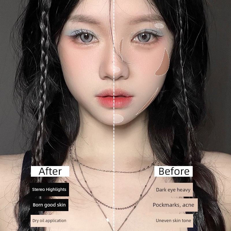 2 Chiếc Biya Biya Biya Contouring Liquid Highlighter Liquid Contouring Stick Che Khuyết Điểm quầng t