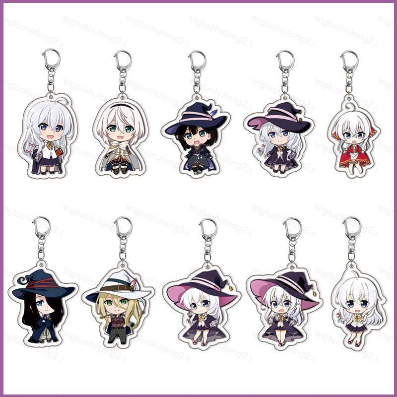 HT2 Lang Thang Phù Thủy Hành Trình Của Elaina Acrylic Móc Khóa Amnesia Mặt Dây Chuyền Elaina Anime T