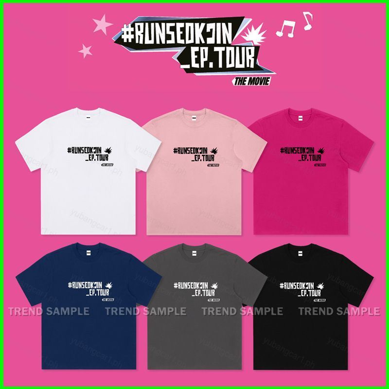 Áo thun cotton BTS RUN SEOK JIN EPTOUR THE MOVIE KPOP