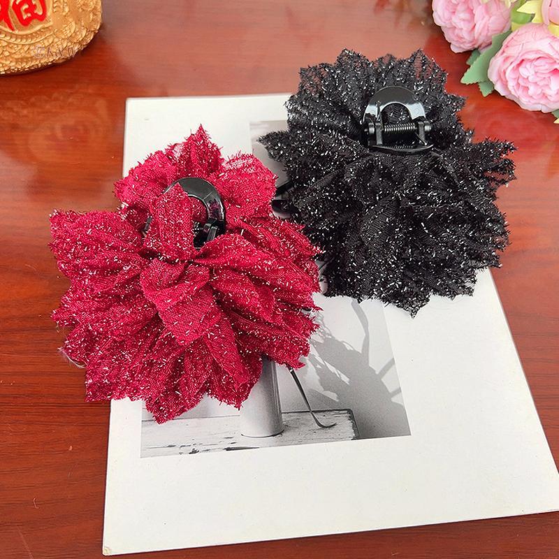K & W Rose Mesh sel Flower Sweet Fashion Clothing Accessories vn
