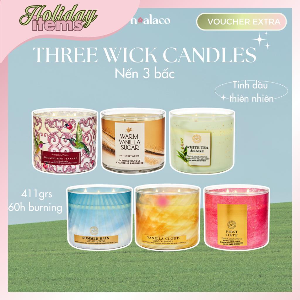 [TỔNG HỢP] NẾN THƠM 3 BẤC - SCENTED CANDLES 3-WICKS BATH & BODY WORKS