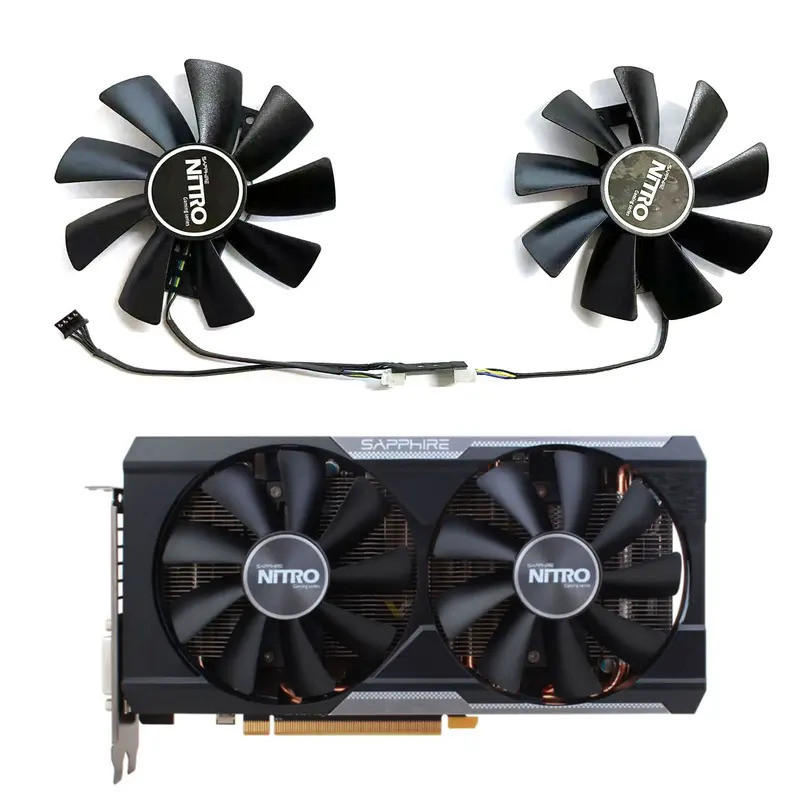 Mới 98MM 4PIN GAA8B2U R9 380 380X Quạt GPU Cho Sapphire Radeon R9 380 380x Nitro Card Đồ Họa Thay Th