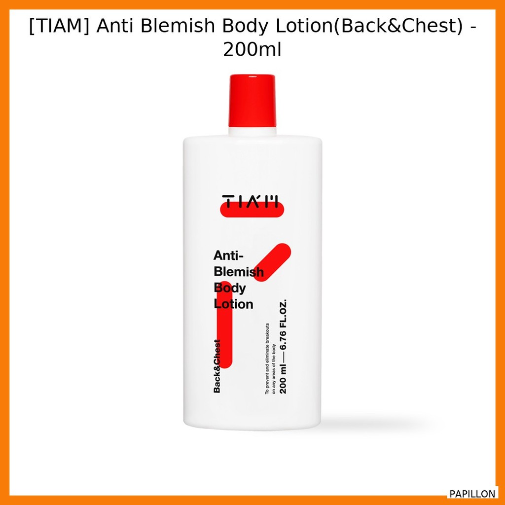 [TIAM] Sữa Dưỡng Thể Chống Blemish (Lưng & Ngực) 200ml - Sữa Dưỡng Thể Cao Cấp Hàn Quốc / Chính Hãng