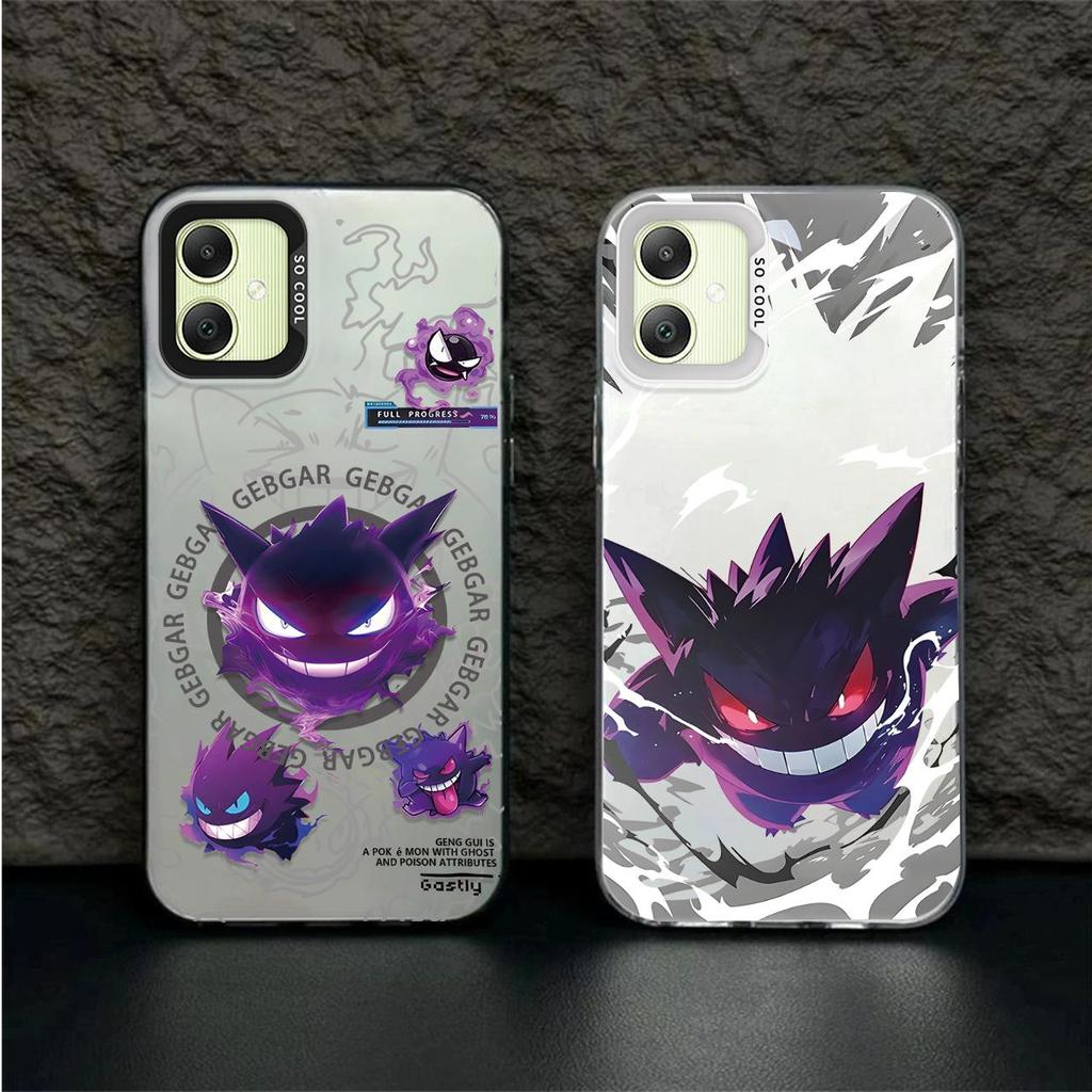Ốp Điện Thoại Màu IMD Màu Trắng Mờ Cho Samsung A04 A04E A05 A06 Gengar Ốp Lưng Silicon Ốp Lưng