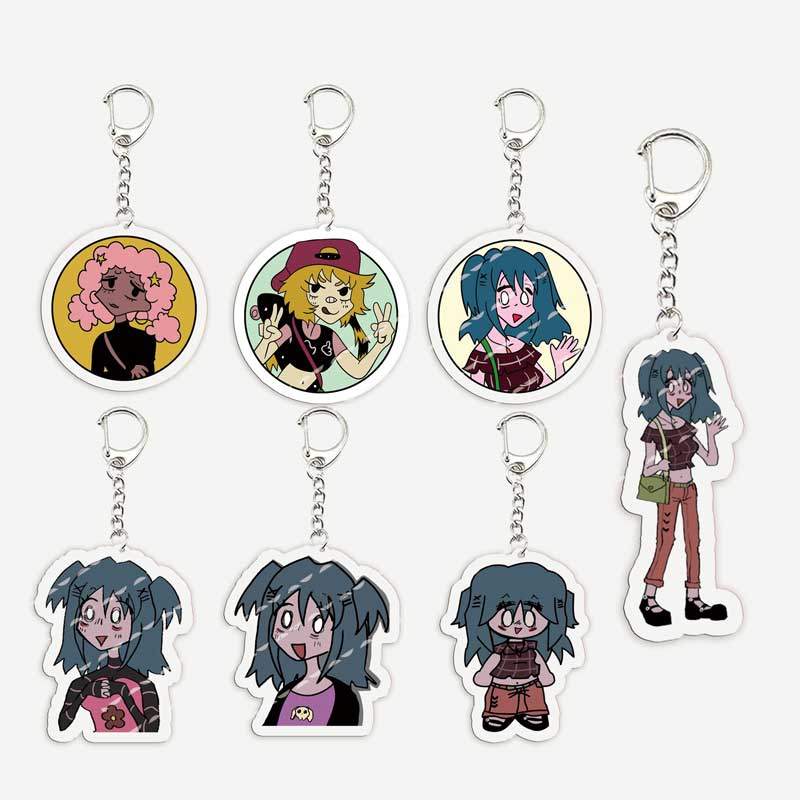 Horror Game Lacey's Games Keychain for Accessories Bag Acrylic Lacey Jay Maisie Key Chain Key Ring P