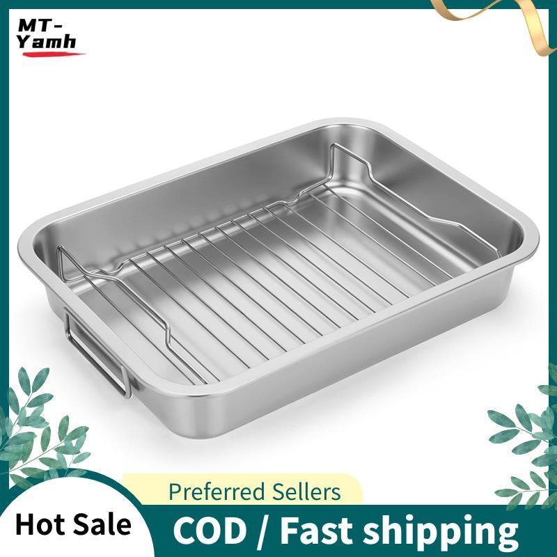 Chảo nướng bằng thép không gỉ cho gà, rau củ, Lasagna