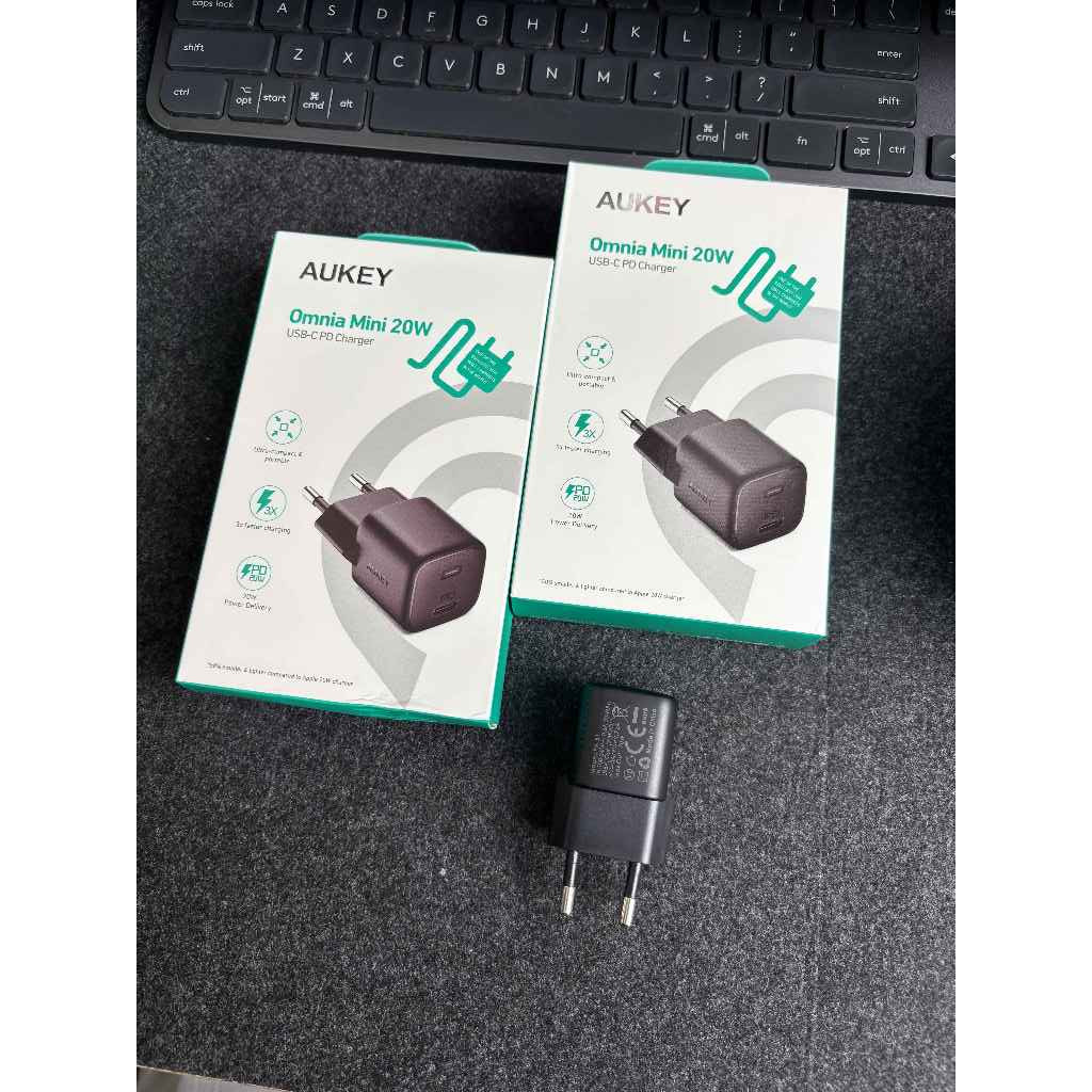 CỦ SẠC NHANH AUKEY OMNIA MINI 20W USB-C PD CHARGER (CÔNG NGHỆ GaN)