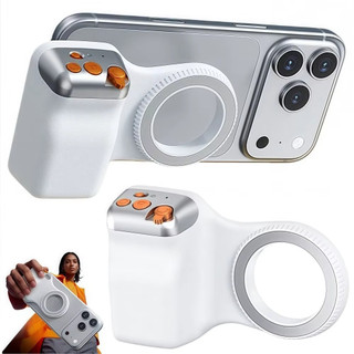  Tay cầm từ tính mới cho máy ảnh có đèn fill và điều khiển từ xa, tương thích phổ biến với iPhone và điện thoại Android