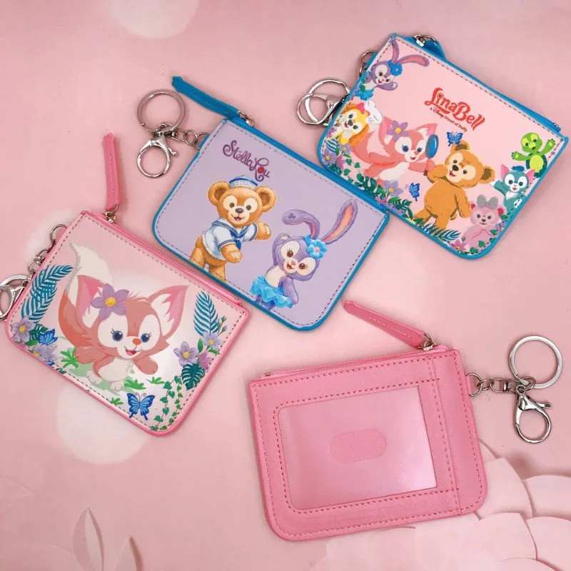 Ví đựng tiền xu Disney LinaBell Ví nữ dễ thương có dây kéo Gấu Duffy Ezlink Hộp đựng thẻ StellaLou T