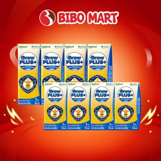 Sữa Non Pha Sẵn GrowPLUS+ Vàng Tăng Đề Kháng Tiêu Hóa Tốt Cho Bé Lốc 4 Hộp 110ml 180ml - Bibomart