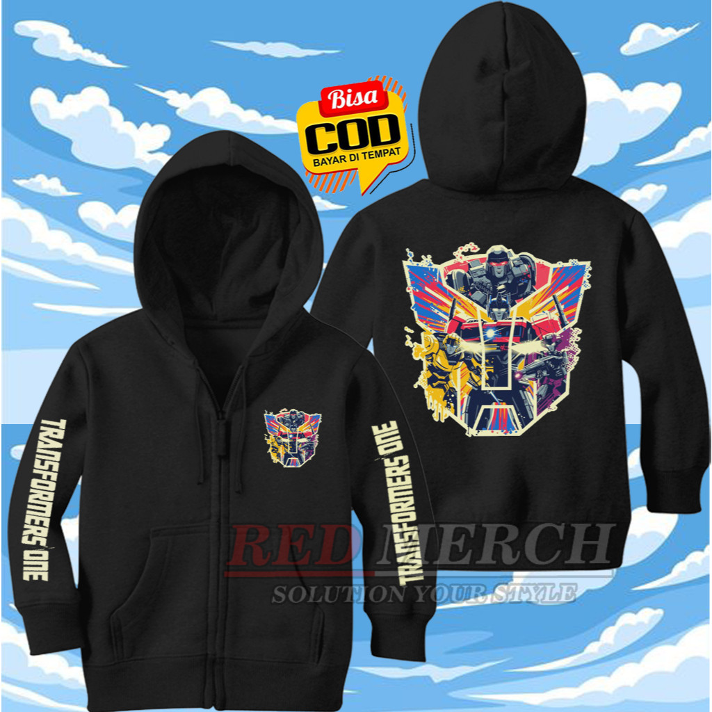 TRANSFORMERS ONE OPTIMUS & MEGATRON KIDS ZIPPER HOODIE ÁO KHOÁC