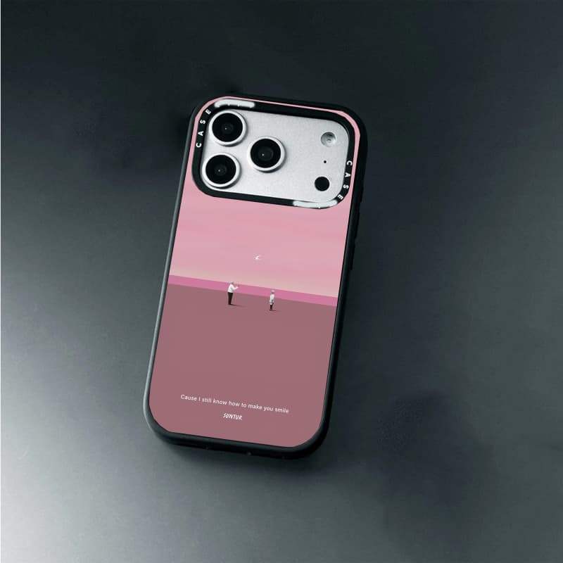 CASECASE X Cause I still know how to make you smile Case White Camera Ring Edition Matte Black Hard 