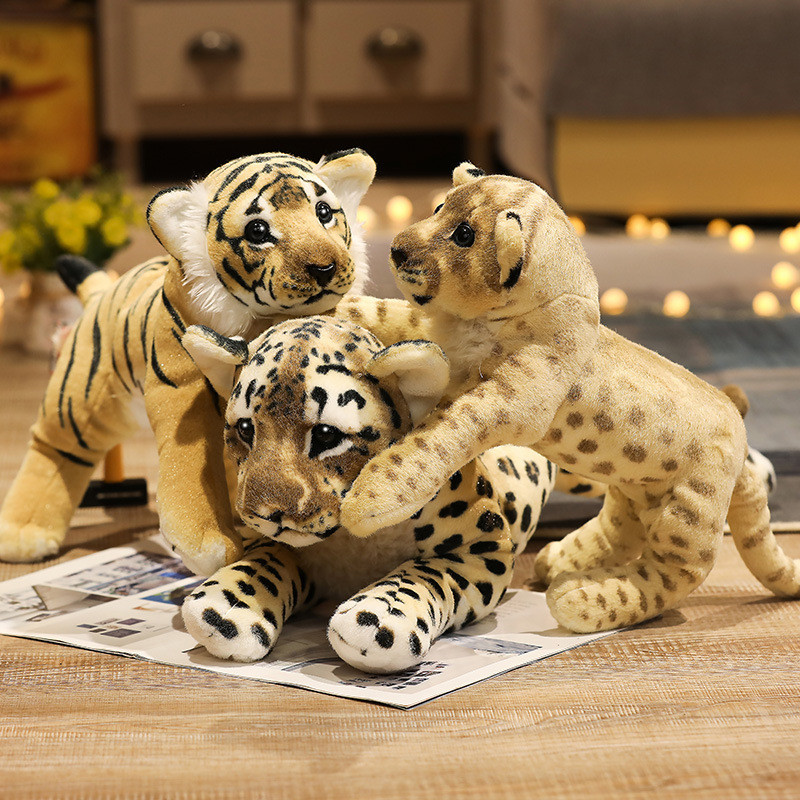 Mô phỏng Lion Leopard Doll Lion King Gối búp bê đồ chơi sang trọng