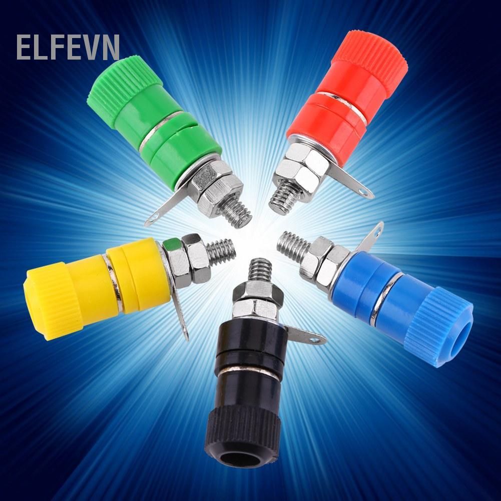 Elfevn ERYUE Binding Post Giắc cắm nữ cho đầu nối chuối 4MM Hợp kim chất lượng cao 20 chiếc Thiết bị