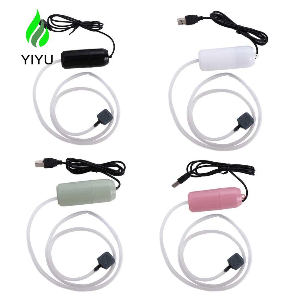Máy bơm không khí YIYU Máy tạo oxy nhỏ cầm tay USB có phụ kiện bể cá