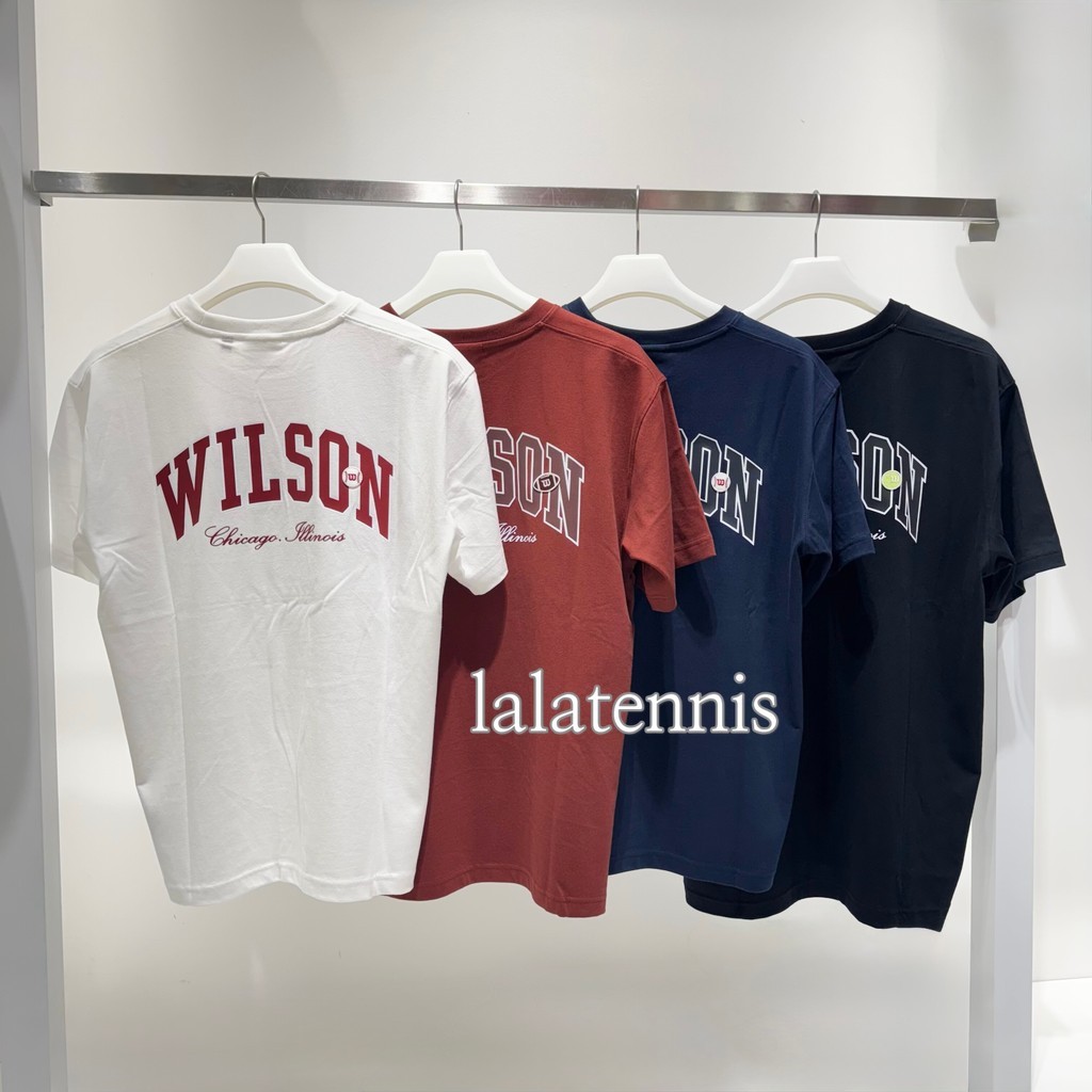Wilson | Wilson Nam Nữ Mini Ball Loose Edition Cotton Tay Ngắn Thoáng Khí