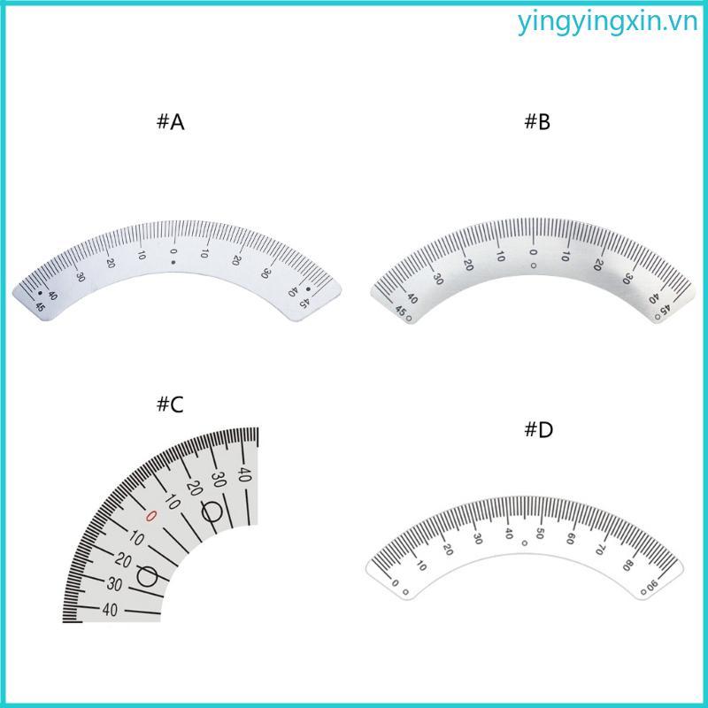 Upgraded  Steel Protractor Angles Ruler Gauges 45 Degree ArcShape Gauges