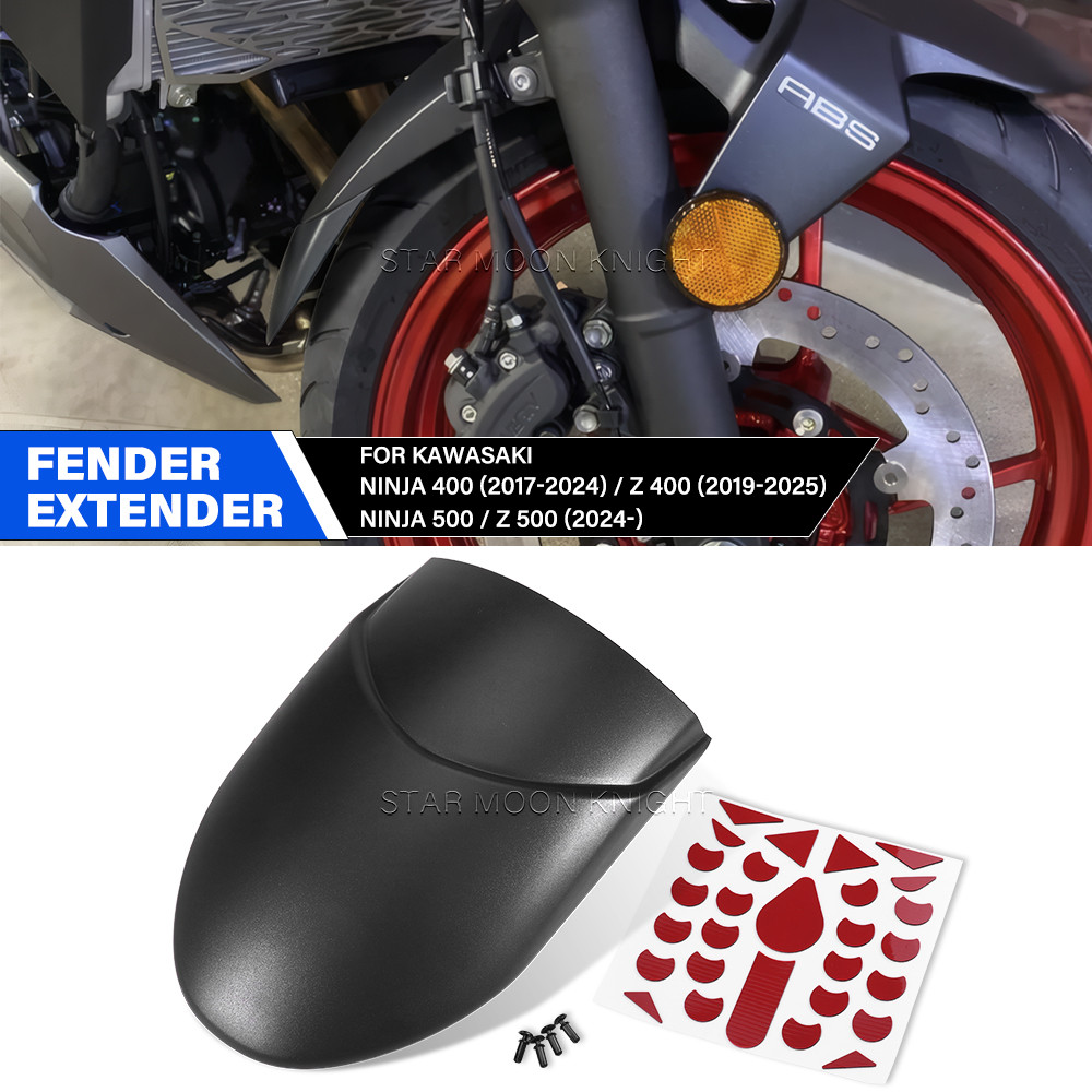Phía Trước Fender Nối Dài Cho Kawasaki Ninja 400 500 Z400 Z500 Chắn Bùn Mở Rộng Phụ Kiện Xe Máy