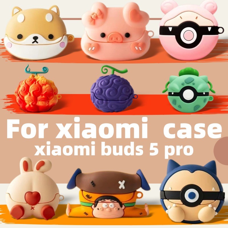 Dành Cho Xiaomi Buds 5 Pro Vỏ Tai Nghe Chống Sốc Xiaomi Buds 5 Pro Vỏ Silicon Chống Sốc