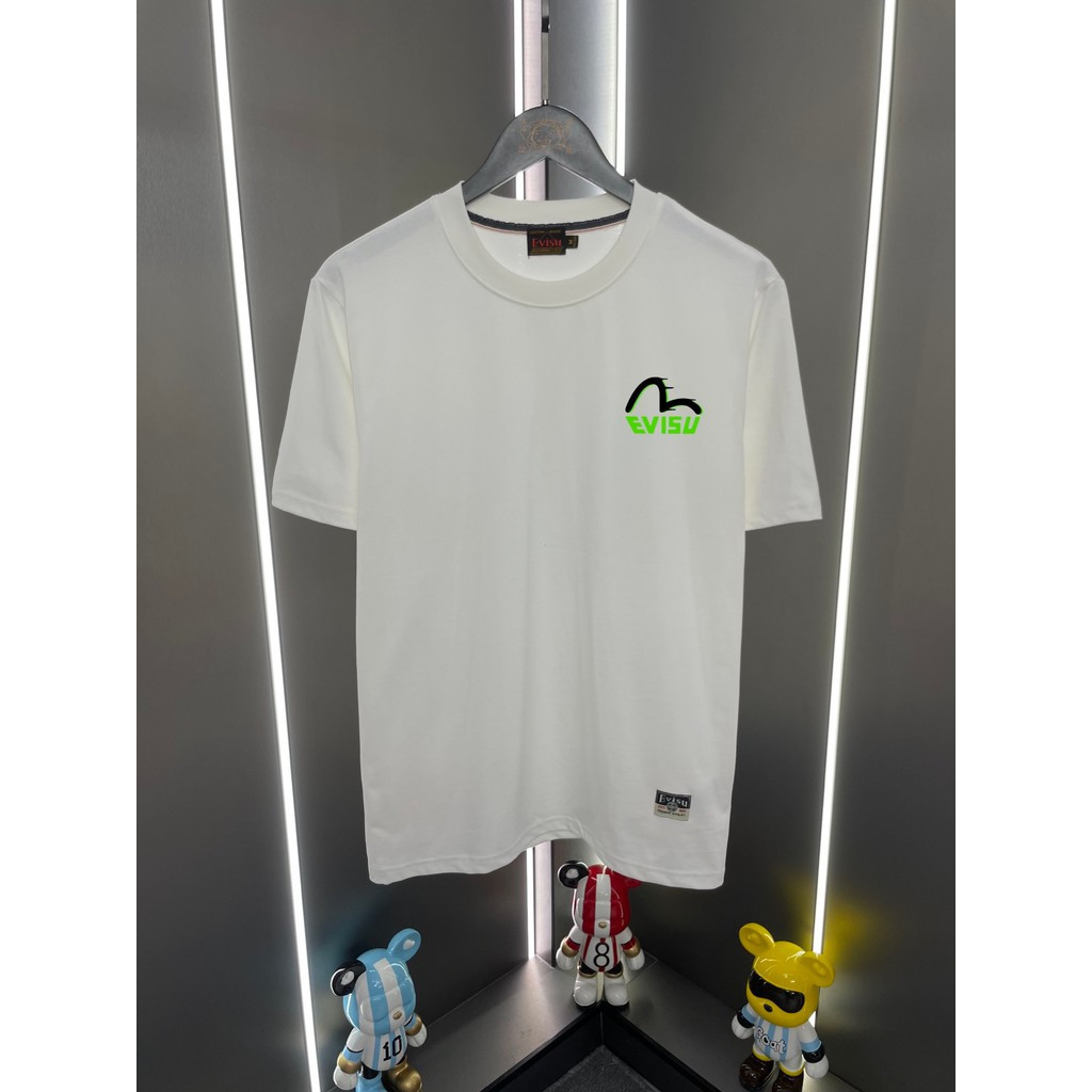 Áo sơ mi EVISU cổ điển 6XL, 100% cotton, phong cách đường phố chính hãng, phù hợp mùa hè