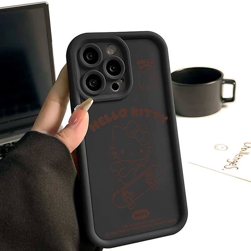 Ốp Lưng cho OPPO A9 2020/A5S/A3S/A3X/A5 pro/A15/A16/A16K/A17 Trượt ván Hello Kitty TPU Soft Shell ch