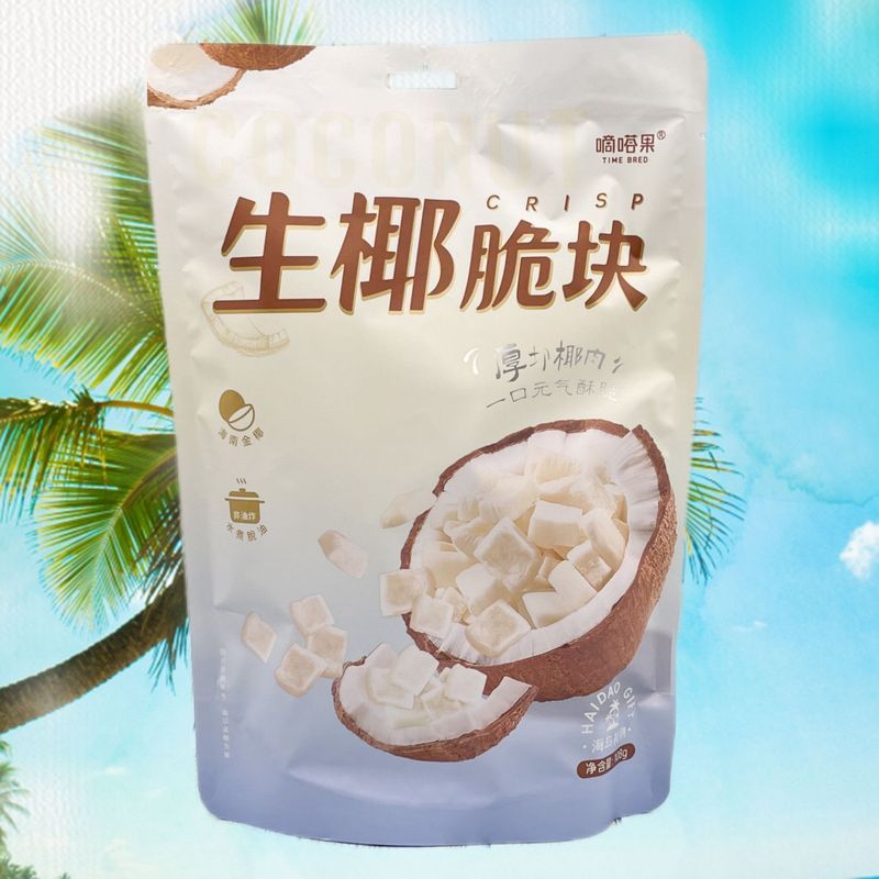 Pdd / / 3.6.1 [Sanya Delivery] Dida Fruit Raw Coconut Crisp Block 108g Coconut Block Đóng gói riêng 