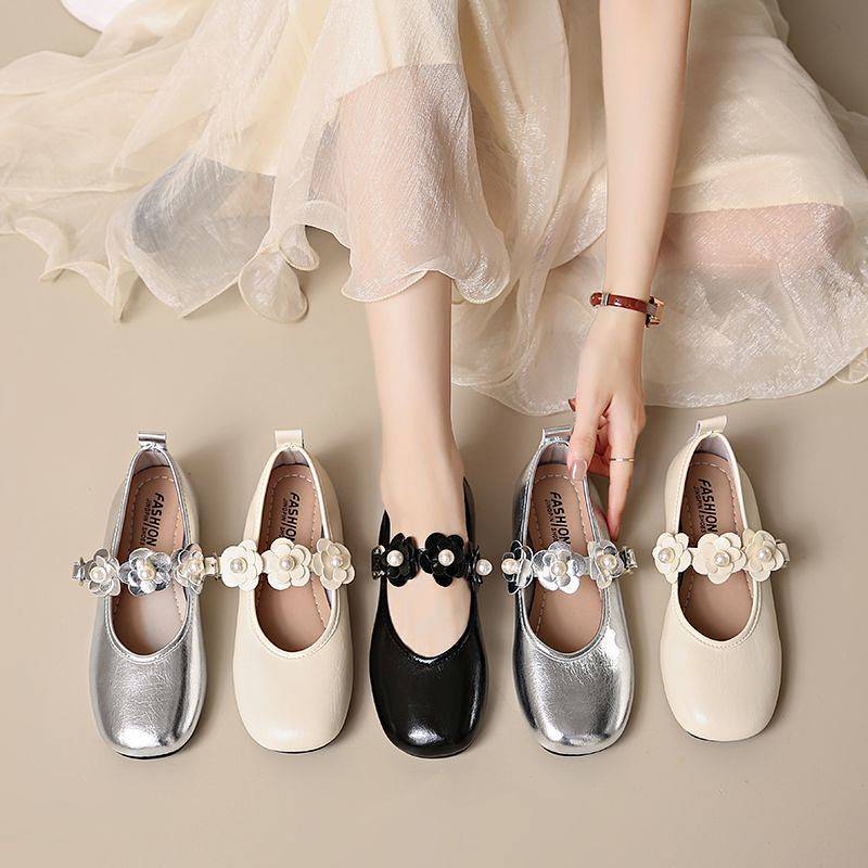 Flat Flower with Skirt Soft Bottom All-Match Fashion Doug Shoes Flat Flower with Skirt Soft Bottom A