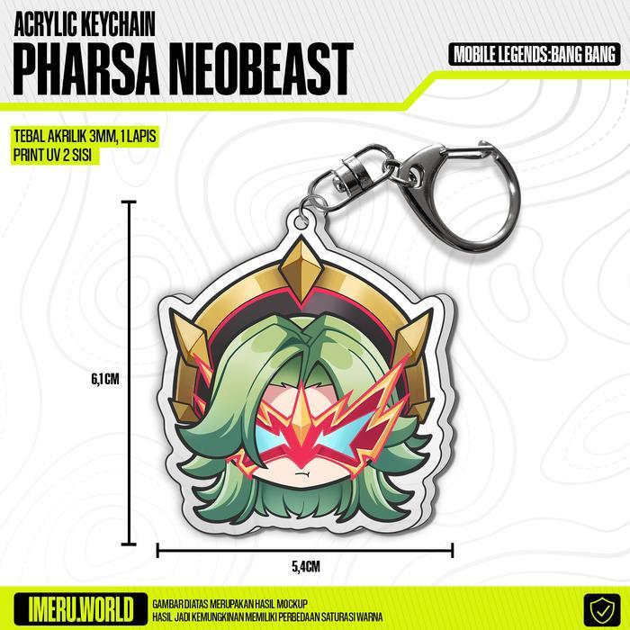 Keychain Gantungan Kunci Mobile Legends Bang Bang Ling Pharsa Brody Neobeast - IM01 PHARSA