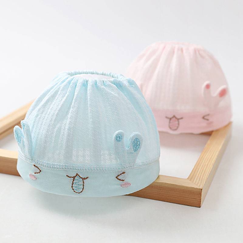 Baby Hat Summer Thin 0 to 6 Months Infant Fontanel Hat Beanie t6WM