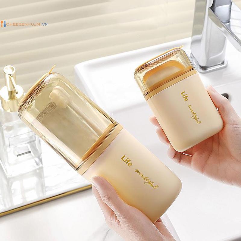 Cs 2 Cái / bộ Hộp Đựng Xà Phòng Di Động Hộp Đựng Bàn Chải Đánh Răng Nhựa Bền Du Lịch Essentials Bộ V