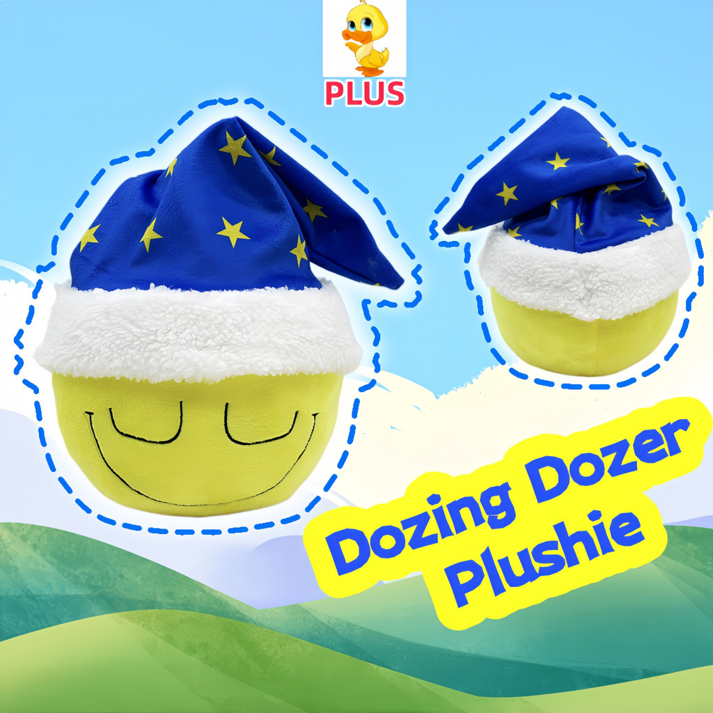 PLUS✨Búp bê Dozer Dozer Dozer Dozer✨Dozer Plushie By The Fartering Few, Vàng Cười Dozer Plushie Gối 