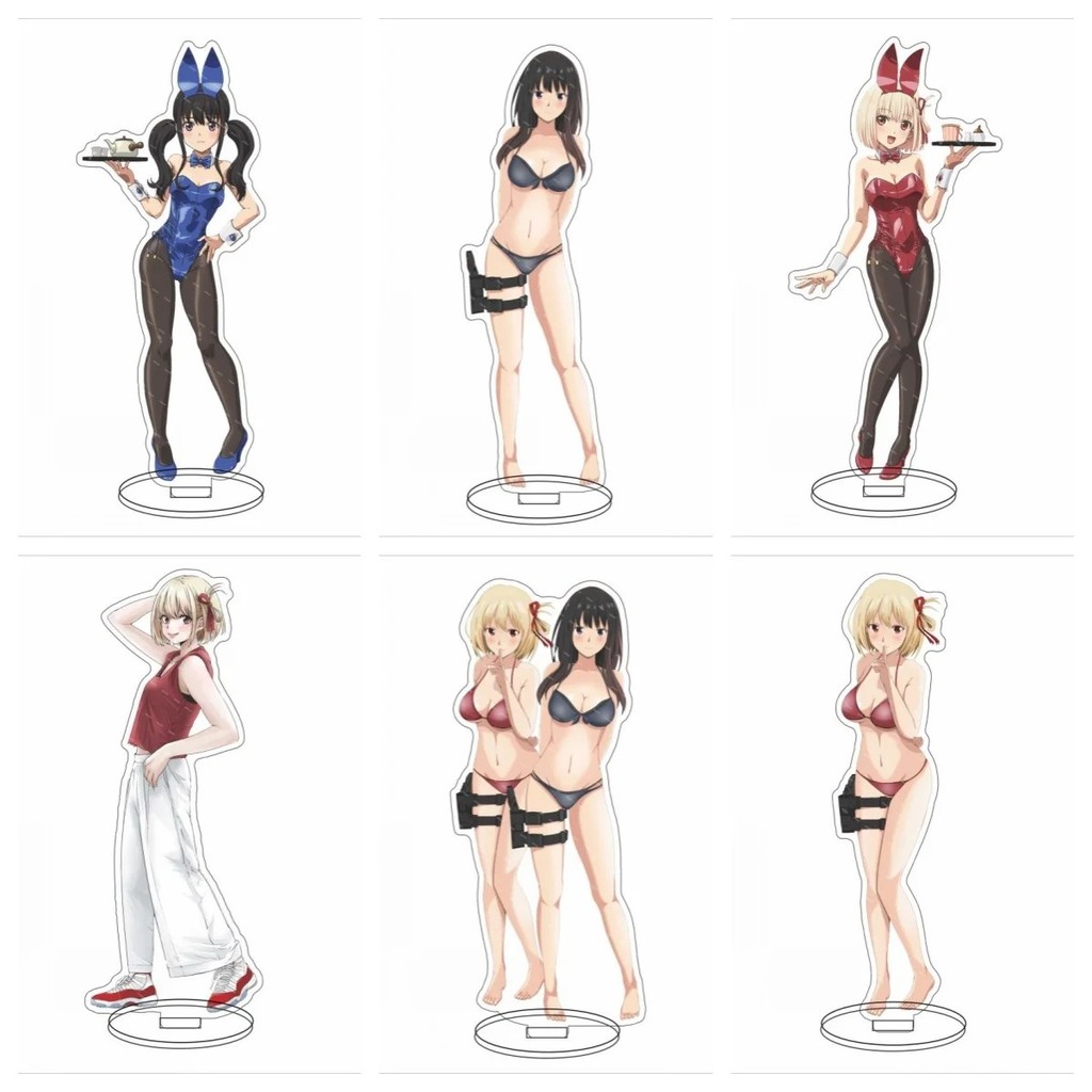 Standee Anime Lycoris Recoil Mô Hình Mica Acrylic Nhân Vật Chisato Takina Trang Trí Bàn Học Quà Tặng