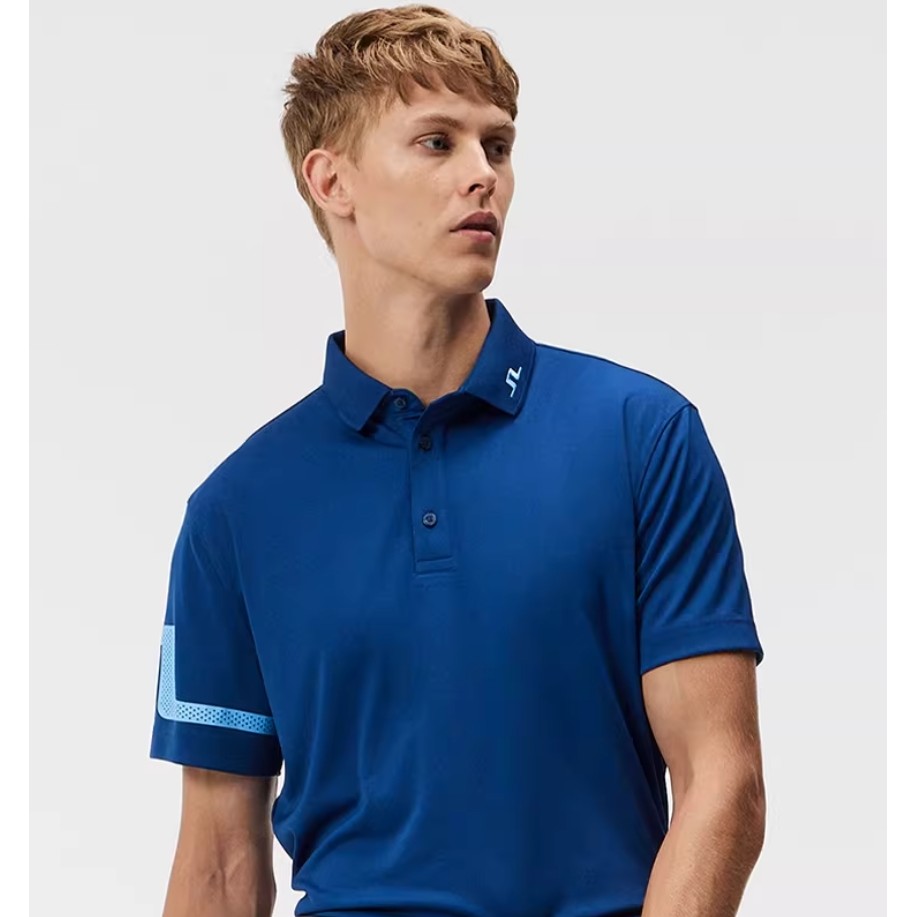 J.LINDEBERG Áo Polo khô nhanh với thiết kế cổ bẻ