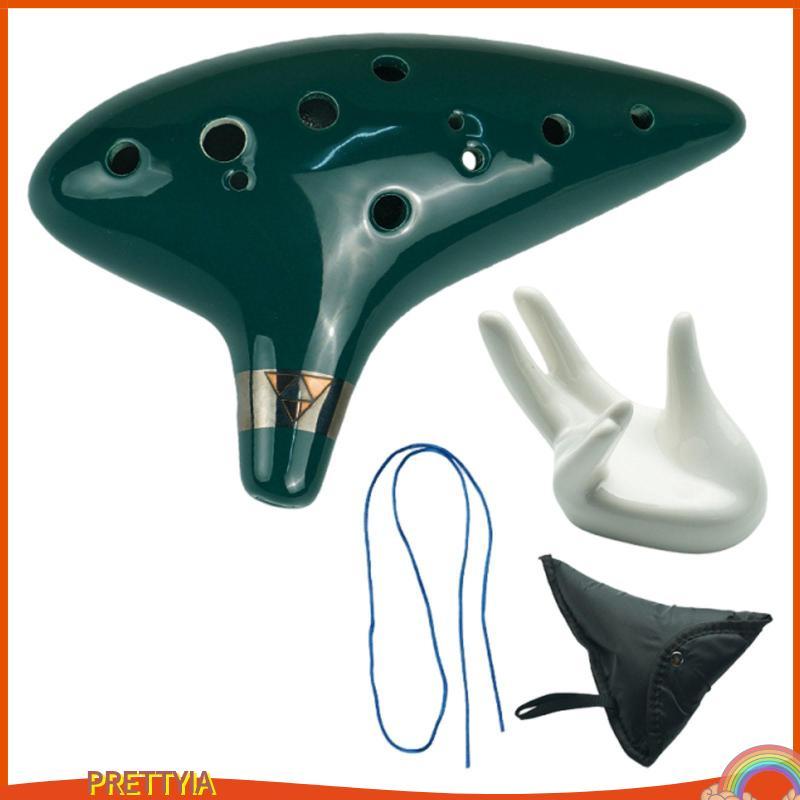 Ocarina Nhạc cụ 12 lỗ bằng gốm chất lượng cao cấp Màn hình âm nhạc cho trẻ mới biết đi Quà tặng sinh